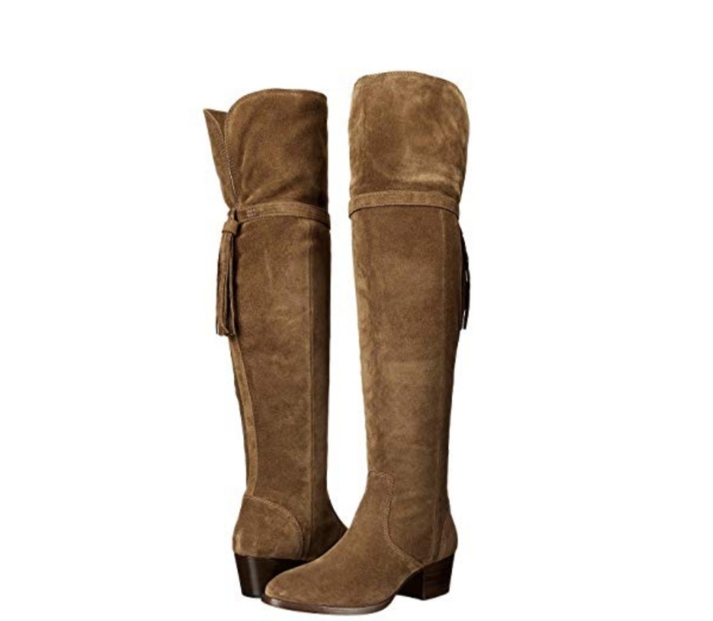 Frye Clara Tassel OTK Suede Boots